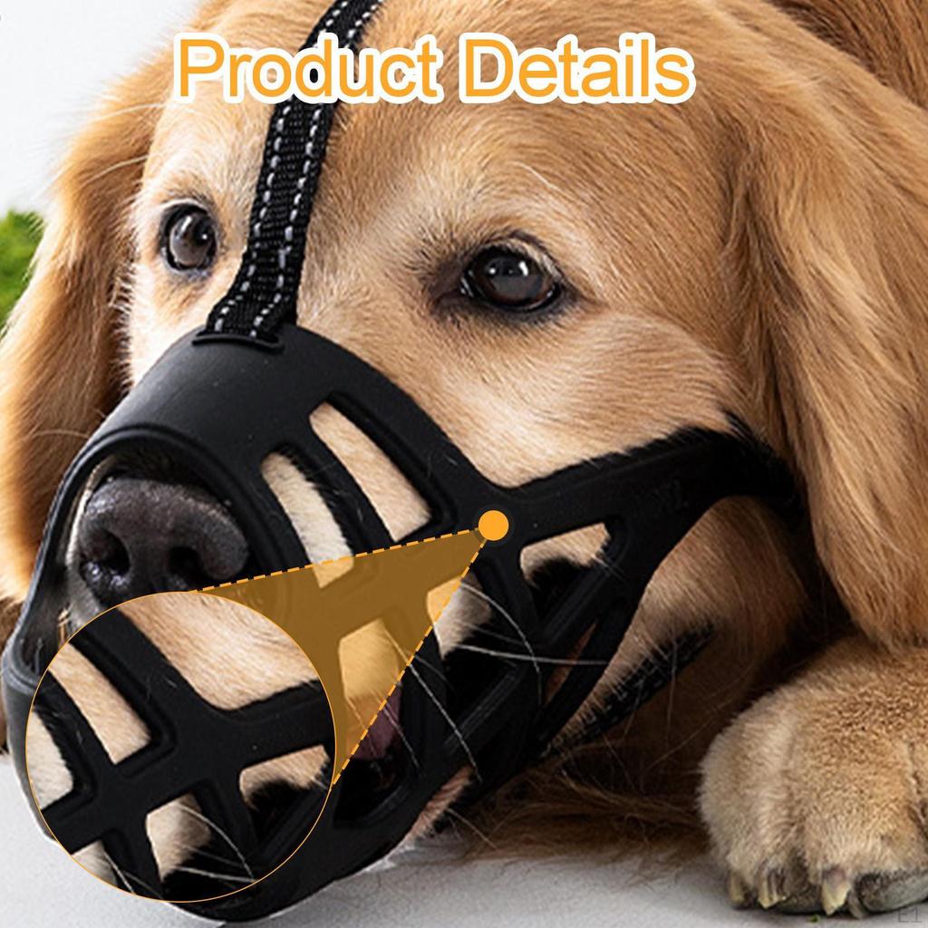 Dog Muzzle for Medium & Large Breeds Adjustable Anti-Chewing Training Device