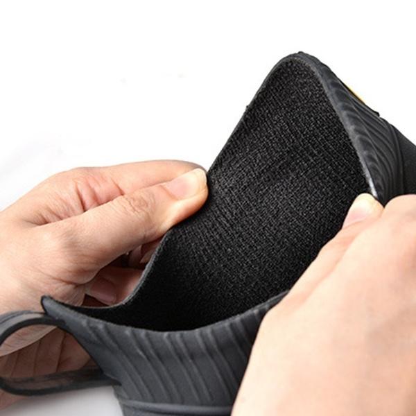 Мужские резиновые сапоги для дождя, нескользящие, водонепроницаемые, рабочие туфли из тонкого бархата из ПВХ