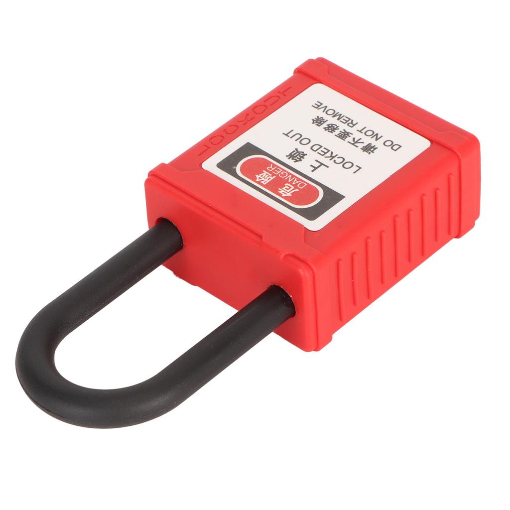 38mm Safety Padlock Integrated Housing Insulation Lockout Tagout Lock for Industrial Electrical