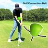 Тренировочный коннектор для гольфа Тренажер для замаха в гольфе Тренировочный мяч для исправления осанки в гольфе для улучшения механики замаха