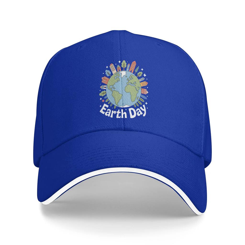 Earth Day EnvironUnisextal Baseball Cap Popular Sandwich Hat Unisex Women Adjustable Dad Hat Outdoor