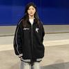 Korean Vintage Star Graphic Print Sweatshirts Women Harajuku Streetwear Zip Up Hoodies Y2k Grunge Casual Tops Female