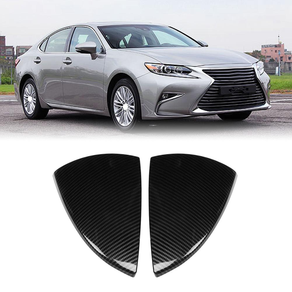 Набор из 2 шт. Декоративная накладка на зеркало заднего вида для Lexus ES200 18 19 (Углеродное волокно Черный)