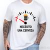I Need Beer Print T-shirts Summer Fashion Men's Clothing Comfortable Breathable T-shirt Street Casual Fashion Men's Street Wear