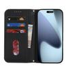 For iPhone 17 Pro Max Case Stand Wallet Litchi Texture Leather Flip Phone Cover with Strap