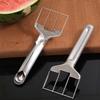 Арбузный резак слайсер из нержавеющей стали, инструмент двойного назначения для нарезки фруктов, арбуза, манго, дыни, ананаса, многофункциональный кухонный гаджет