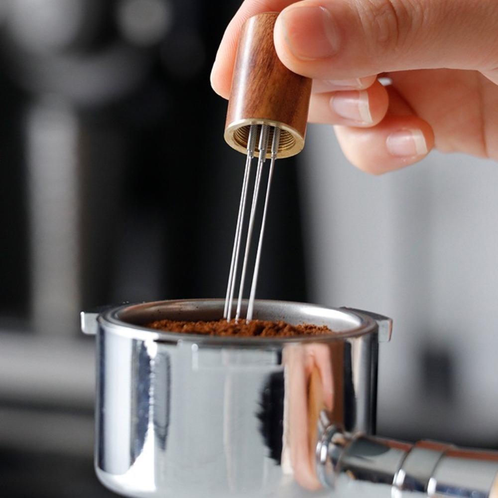 6 Pins Coffee Powder Tamper Barista Accessories Coffee Distributor Leveler