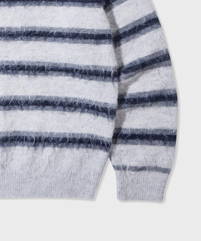 GLW Striped Brushed Knit Gray