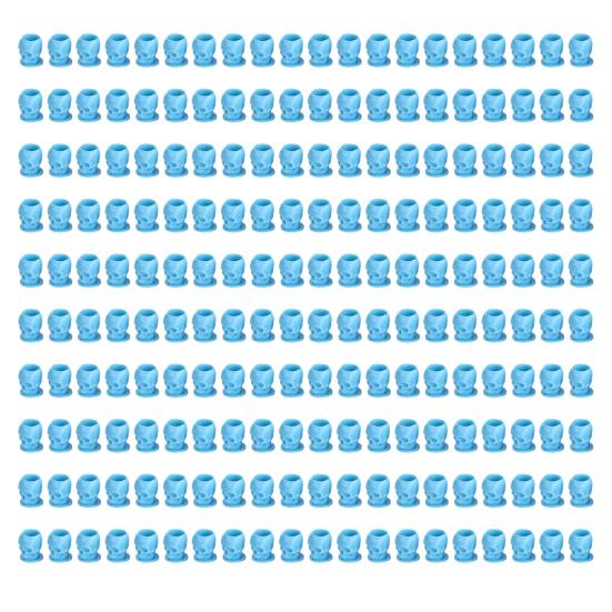 200 шт., одноразовая чашка с чернилами для татуировки в форме черепа, одноразовая чашка для пигмента со стабильной основой для аксессуаров для татуировки, макияжа