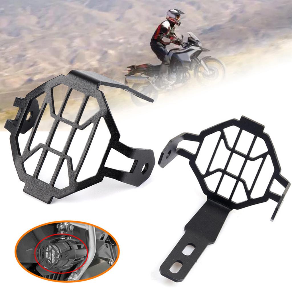 Мотоциклы Противотуманная фара Защита фары Защитная алюминиевая крышка Защита светодиодной лампы 2 шт. Совместимо для R1200GS R1250GS