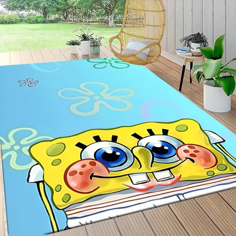 Spongebob Squarepants Adventure Carpet Rug Soft Washable Antislip Home Living Room Sofa Mats Personalized Christmas Rug