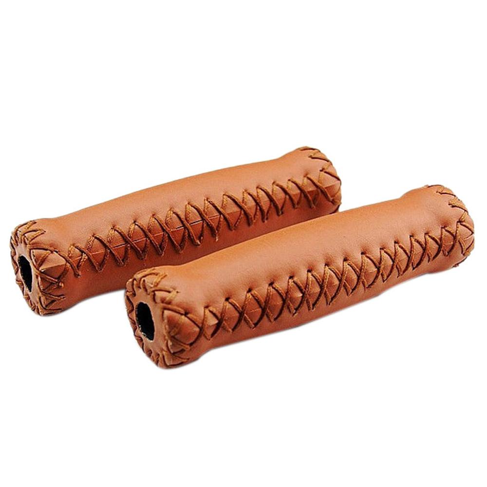 Cover Leather Bicycle Grips Retro Cycling Grip Vintage Bicycle Grips Bicycle Handlebar Grips