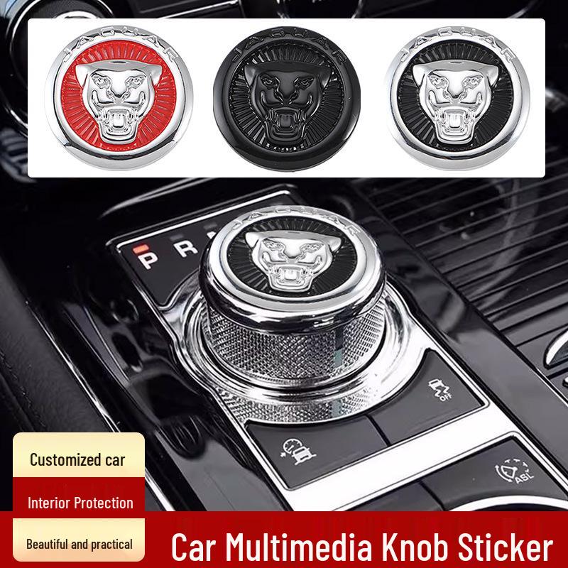 Наклейки на рычаг переключения передач Jaguar для XF, XFL, XE, XJL, XJ - Декоративная накладка на ручку центральной консоли