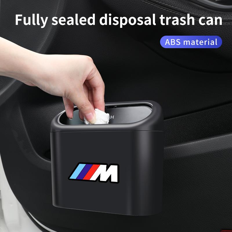 For BMW M E30 E34 E36 E39 E46 E52 E53 E60 E61 E62 E70 E71 E83 E84 E87 E90 E91 Valve Car Mounted Garbage Bin With Lid Hanging SU5