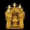 Five Wealth Gods Buddha Statue: Prosperity & Treasure Decoration for Entrance, Hall, or Counter - Ideal Housewarming or Opening Gift