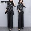 S-XXXXL 2pcs Suit Spring Summer Women's Plus Size 3/4 Sleeve Loose Casual Two-piece Set