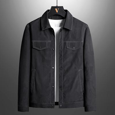 Мужская куртка, весеннее новое пальто для среднего и молодого возраста, корейская версия, повседневная куртка с лацканами, мужская одежда