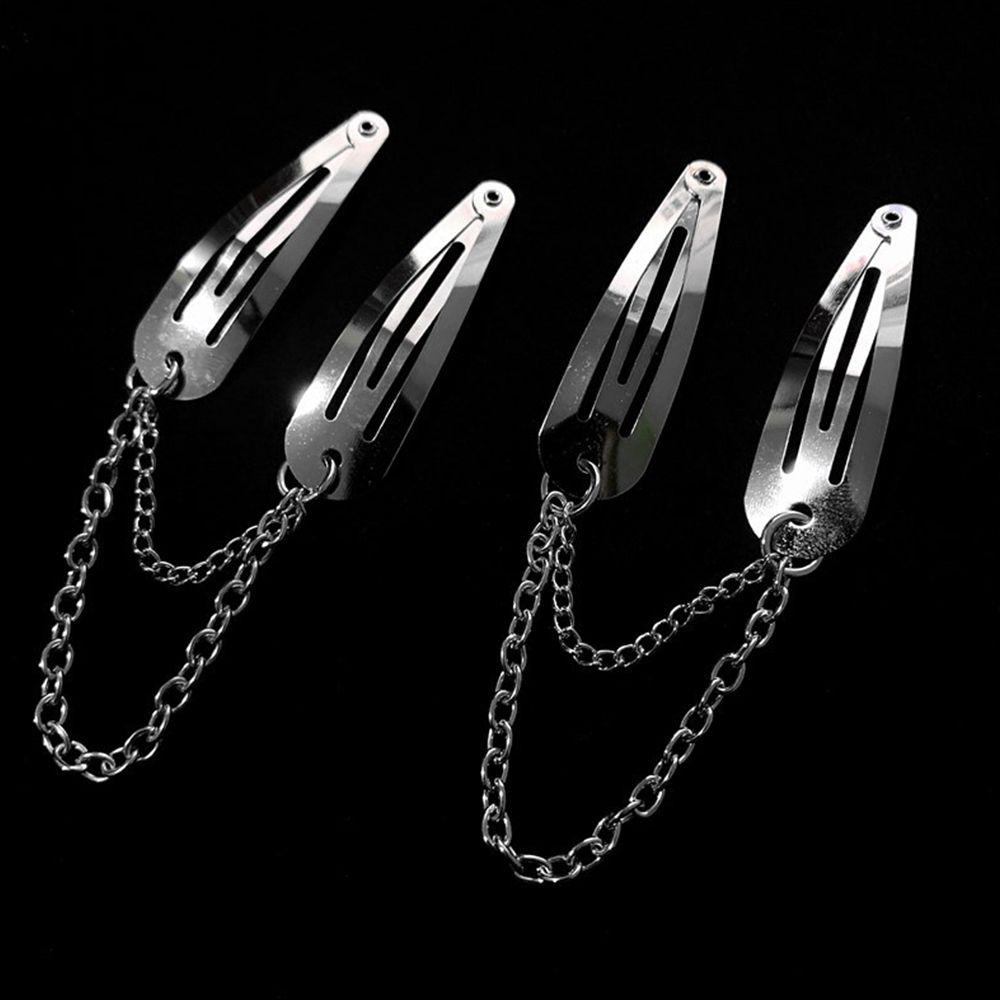 Заколка-капля в виде медведя, крутая заколка-крест в стиле панк, женские аксессуары для волос, шпилька в корейском стиле