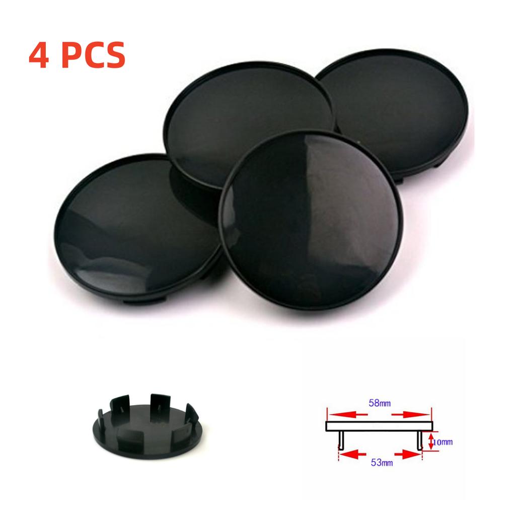 58mm/53mm Wheel Center Caps for Car (Set of 4)