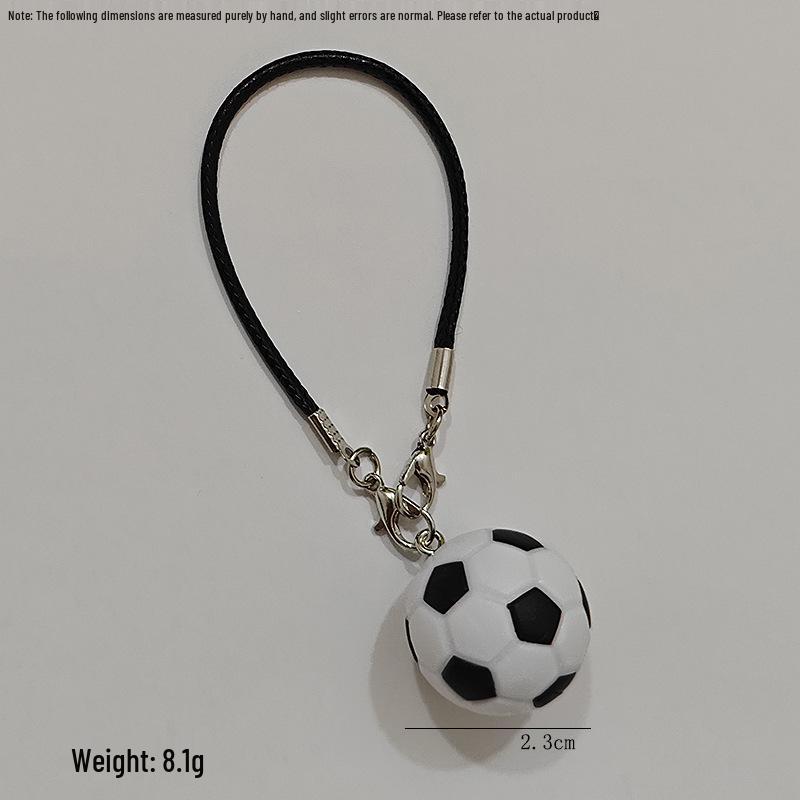 Sports Keychain with Pendant Rope - Tennis, Baseball, Football