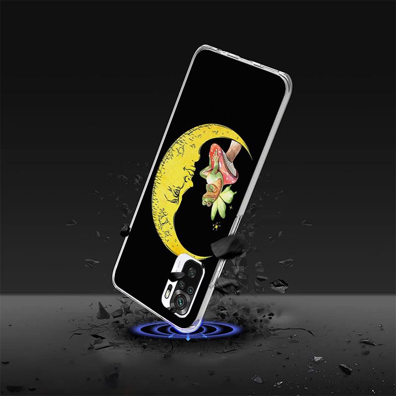 Коттеджкор Лягушка Гриб Кавайный Чехол для Телефона Для Xiaomi Redmi Note 15 14 13 12 11 10 Pro Plus 14S 12S 11S 11T 11E 10S Мягкий
