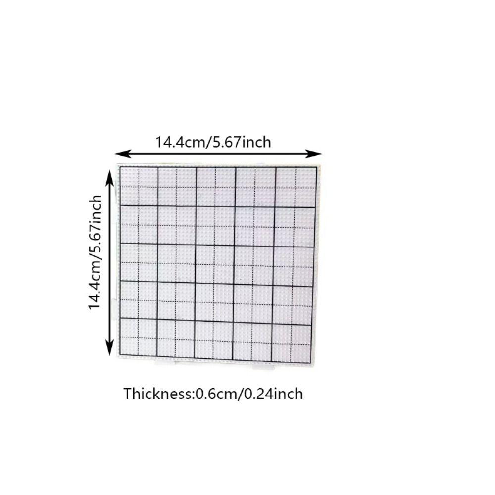 2Pcs with Black Line Fuse Beads Pegboards Thicken Hama Beads Template Pixel Puzzle