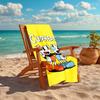 1Pc Cuphead Mugman Adventure Beach Towel, Quick Dry, Multi-Use for Beach Pool Gym Yoga Home Travel, Christmas, Halloween, Xmas Gift M929369