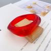 European and American Style Marble Pattern Exaggerated Acrylic Bangle Bracelet