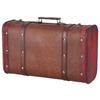 Antique Suitcase Portable Wooden Storage Chest Collection Ornaments Photography Props