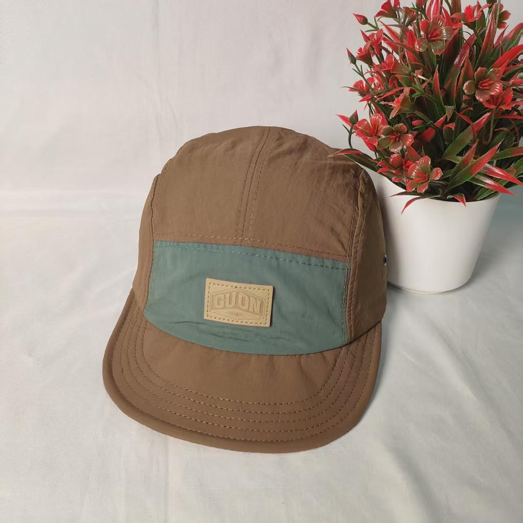 Men's and women's tooling soft top hip hop soft brim cap retro flat brim baseball cap five-piece quick-drying breathable short brim