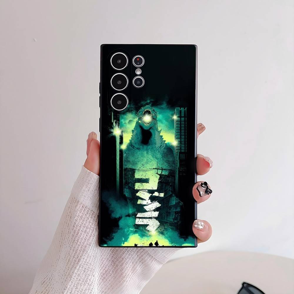 Крутой чехол для телефона с монстрами G-GodzillaS для Samsung Galaxy S25 S24 S22 S23 Ultra S21 S20 Plus, матовый, нескользящий, полное покрытие, мягкий чехол
