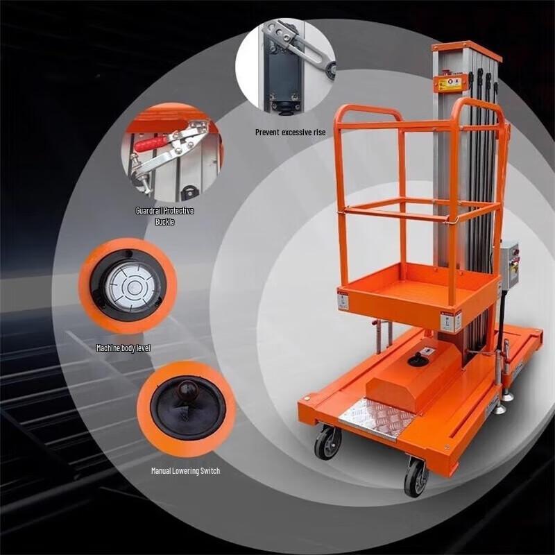 JZDASI Double Column 6m Mobile Electric Hydraulic Lift CN plug (adapter included)