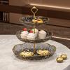Luxurious Multi-layer Dessert and Fruit Display Tray for Living Room