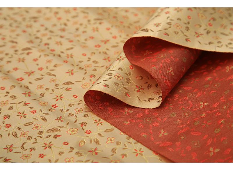 Парча Ткань из рисовых цветов Ханфу Нейлон для Свадебного Чехла Си Па и Ципао DIY