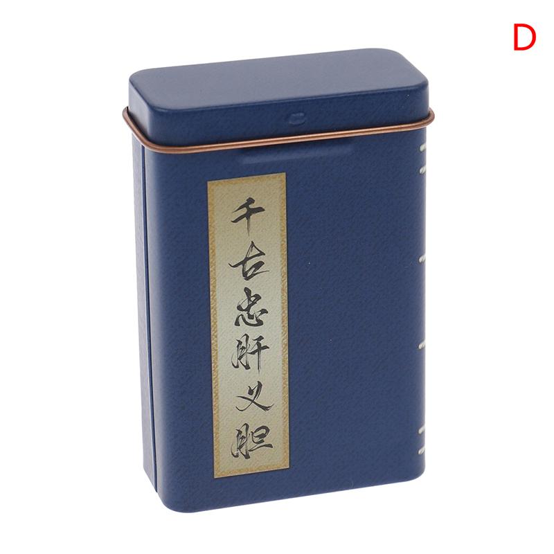 1 шт. портативный флип-металлический интегрированный креативный портативный ящик для хранения