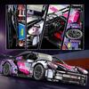 Cyberpunk Technic 911 Porsche Sports Car Model - Compatible with Lego Bricks