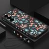 For Samsung Galaxy S25 S24 S22 Ultra Plus S23 S21 S20 Fe A54 A53 A52 A34 A13 A14 5g Colorful Floral Painted Lanyard Tpu Case Cover