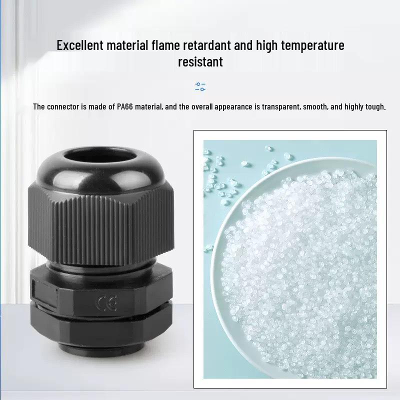 Plastic Nylon Waterproof Cable Connector with Sealing Gland - 3, 4, or 5 Holes