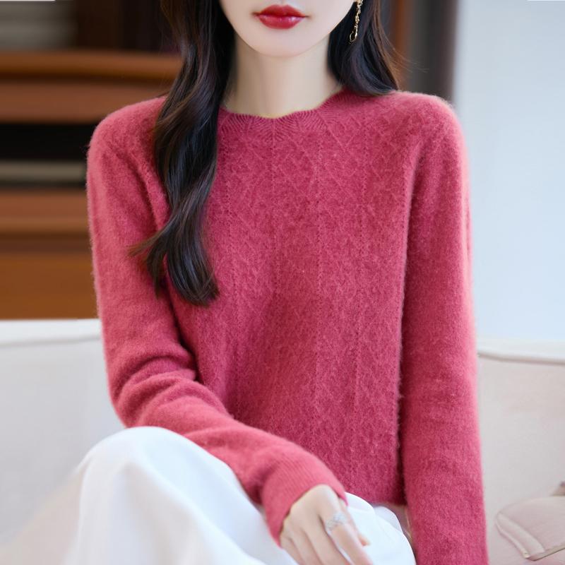 Женский кашемировый свитер Qinghe кашемир 30% кашемир 70% шерсть осенне-зимний пуловер теплый и модный