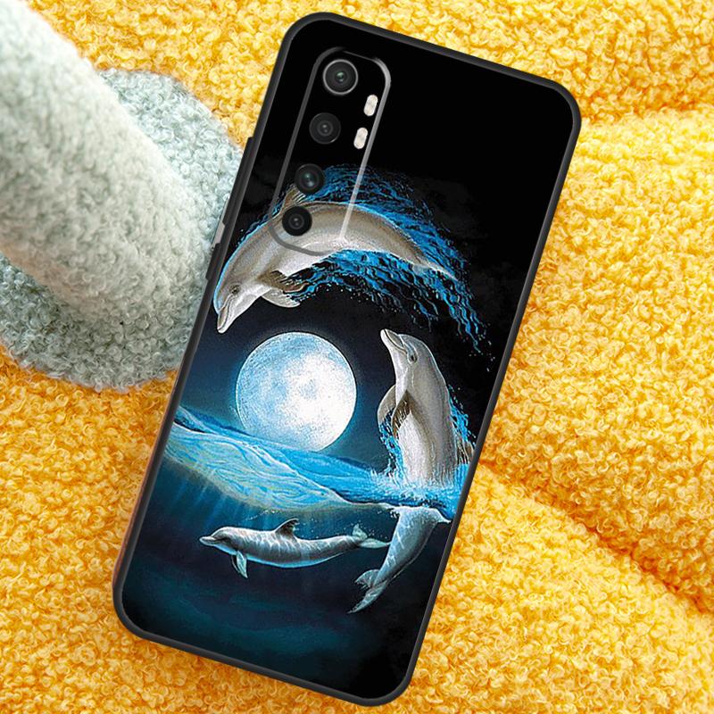 Милый Чехол с Дельфинами и Океаном Для Xiaomi 17 Pro Max 13 14 15 Ultra 13T 14T 15T Чехол Для POCO X7 X5 X6 F5 F6 F7 F8 Pro