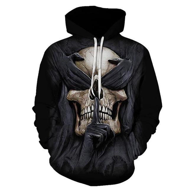 Men's Hoodie 3d Print, Horror Theme Hoodie Fashion Autumn and Winter Men's Sportswear