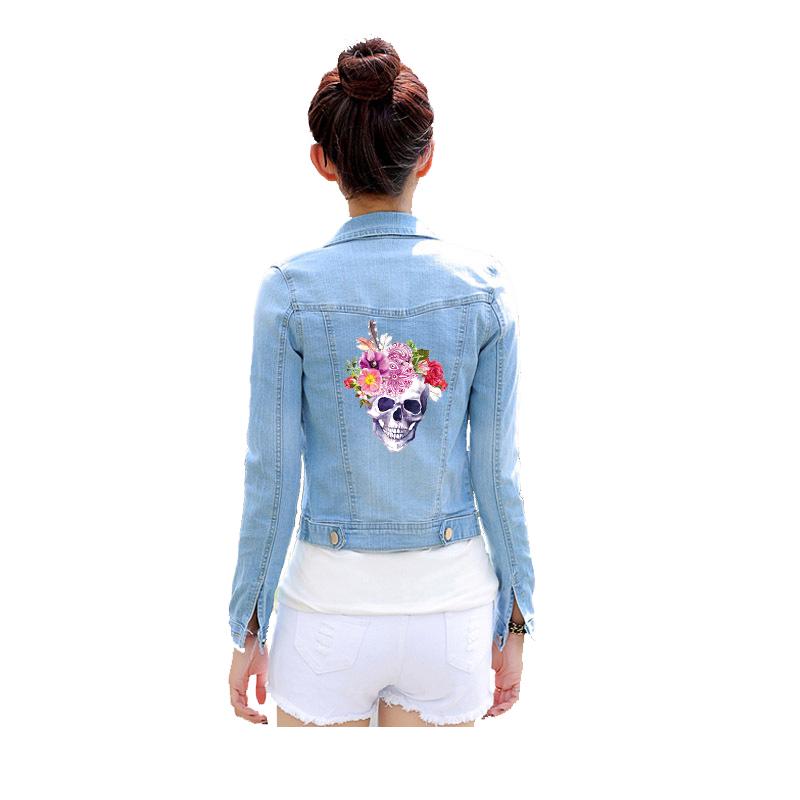 Нашивка с черепами в стиле бохо, железная нашивка на одежде, моющиеся парчи уровня А, футболка Ropa, украшения своими руками, парчи