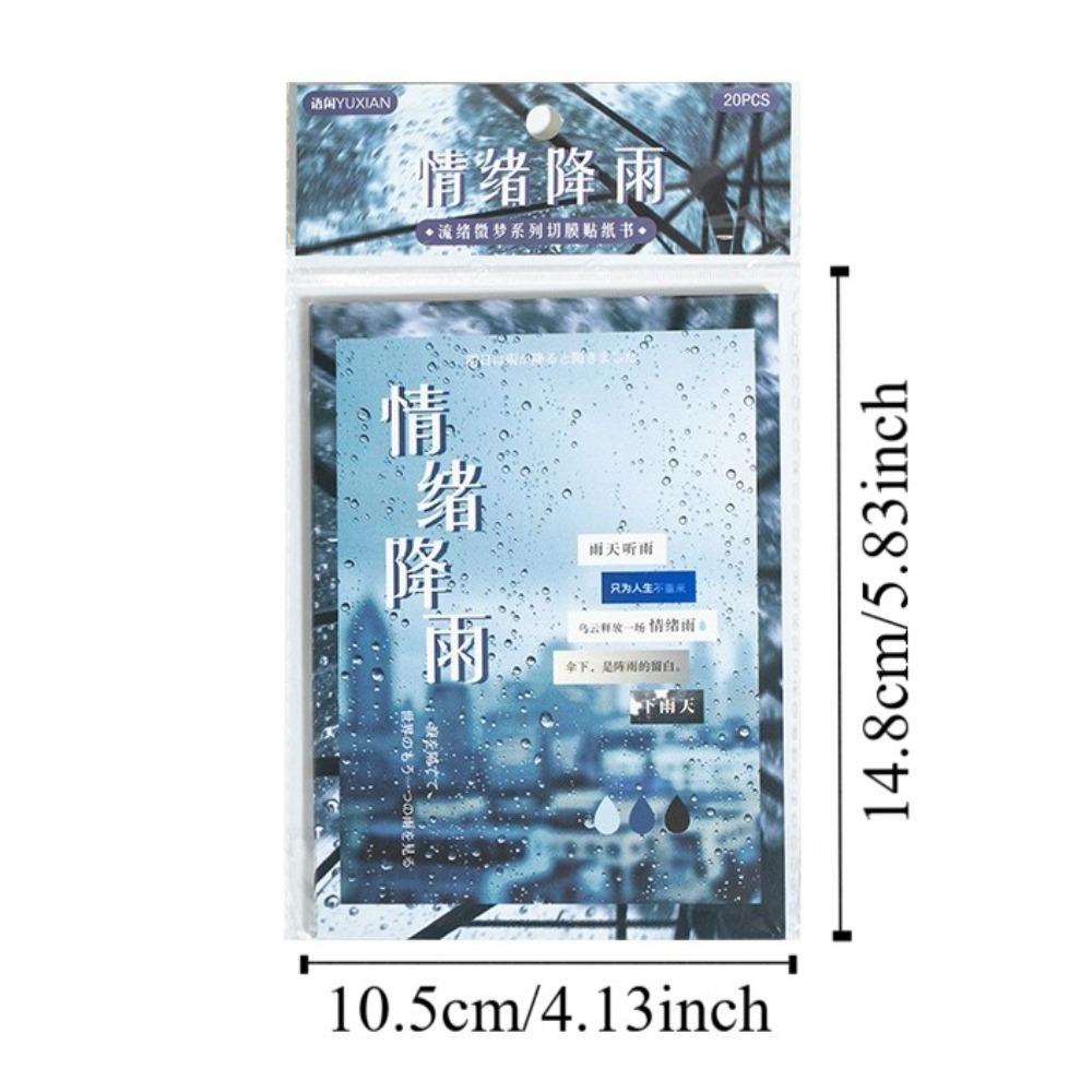 20 шт. декоративные наклейки MINKYS книга ретро ноутбук фотокарточка наклейка книга школьные канцелярские принадлежности