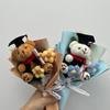 Мини букет цветов Dr Bear Искусственные цветы Подарок на День матери Цветы Ручная вязка Цветок Для выпускного Декор на день рождения