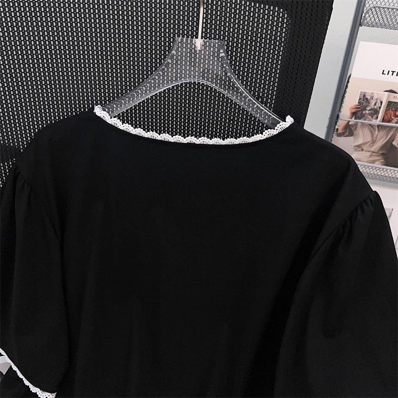 Женская футболка большого размера, стройнящая, свободная, средней длины, с коротким рукавом