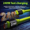 240W 1.5M Fast Charging Usb Type-C To Type-C Cable With Real-Time Power Display For Mobile Phone Fast Charging Cable