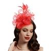 Шляпка-fascinator с перьями, топ-шляпа из тюля для девичника и тематических вечеринок, головной убор для коктейльной вечеринки, собрания, наряжания