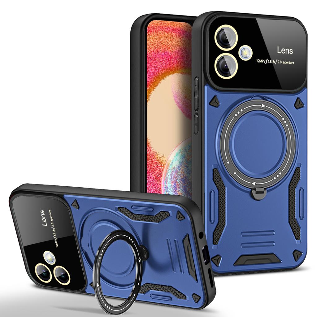 Противоударный чехол-держатель Armor Ring для телефона Samsung Galaxy A04 A04E A04S Magsafe Wireless Charge Magnetic Cover