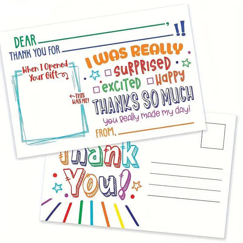 50 карточек, 6 * 4 дюйма, Открытки с благодарностью, Настраиваемые, Благодарственные открытки, Карточки для положительного признания и похвалы, Украшения для вечеринок, Коммерческие