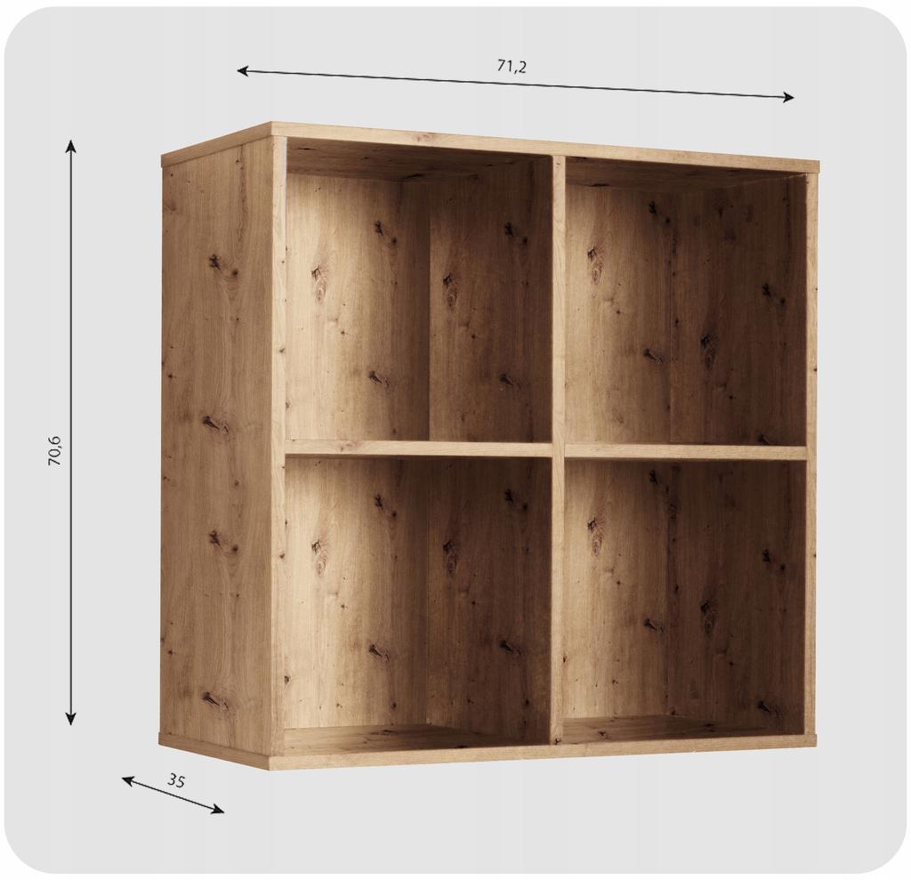 Regał półka organizer pojemnik stojak na płyty winylowe segregatory Cubo 4